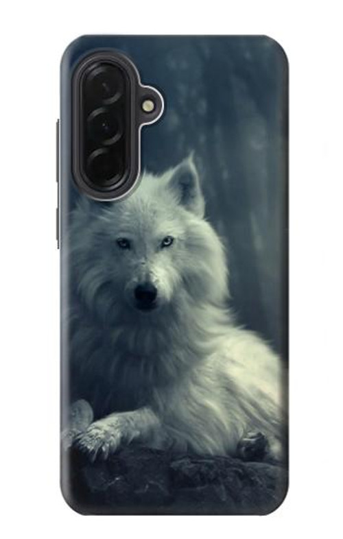 W1516 White Wolf Case Cover Custodia e Flip Case per Samsung Galaxy A36