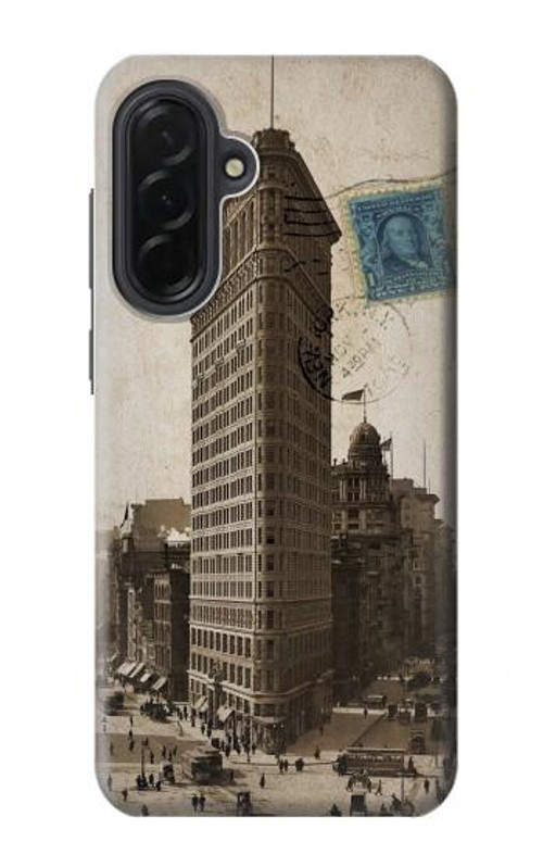 W2832 New York 1903 Flatiron Building Postcard Case Cover Custodia e Flip Case per Samsung Galaxy A36 W2832 New York 1903 Flatiron Building Postcard Case Cover Custodia e Flip Case per Samsung Galaxy A36
