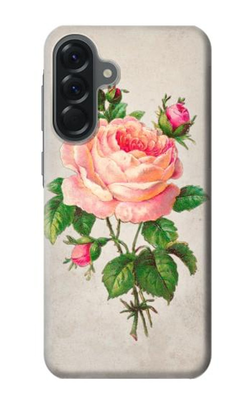 W3079 Vintage Pink Rose Case Cover Custodia e Flip Case per Samsung Galaxy A56