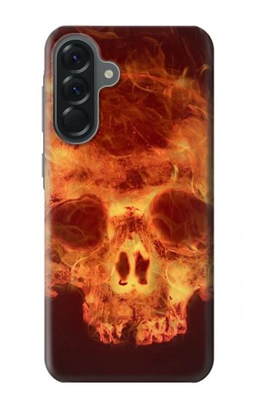W3881 Fire Skull Case Cover Custodia e Flip Case per Samsung Galaxy A56 W3881 Fire Skull Case Cover Custodia e Flip Case per Samsung Galaxy A56