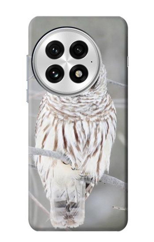 W1566 Snowy Owl White Owl Case Cover Custodia e Flip Case per OnePlus 13