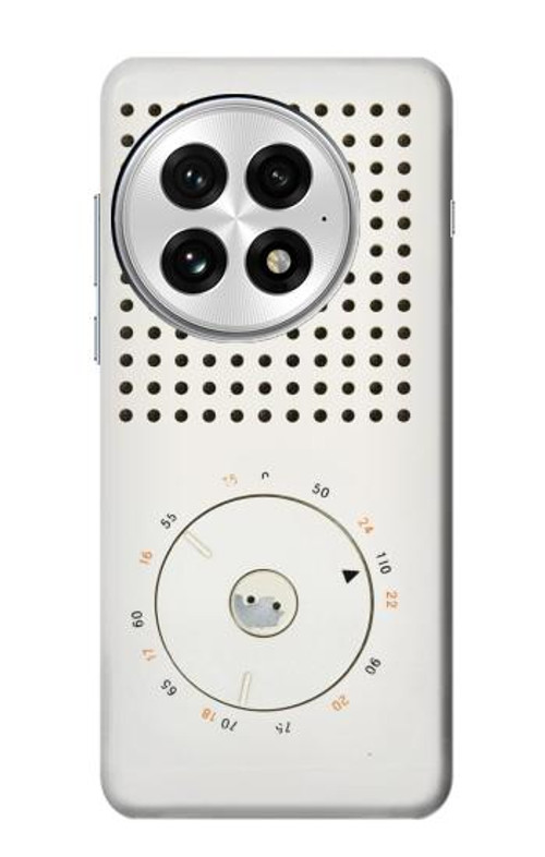 W1857 Retro Transistor Radio Case Cover Custodia e Flip Case per OnePlus 13