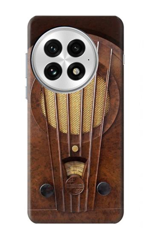 W2655 Vintage Bakelite Deco Radio Case Cover Custodia e Flip Case per OnePlus 13