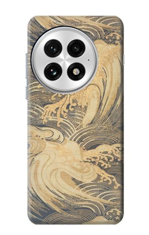 W2680 Japan Art Obi With Stylized Waves Case Cover Custodia e Flip Case per OnePlus 13