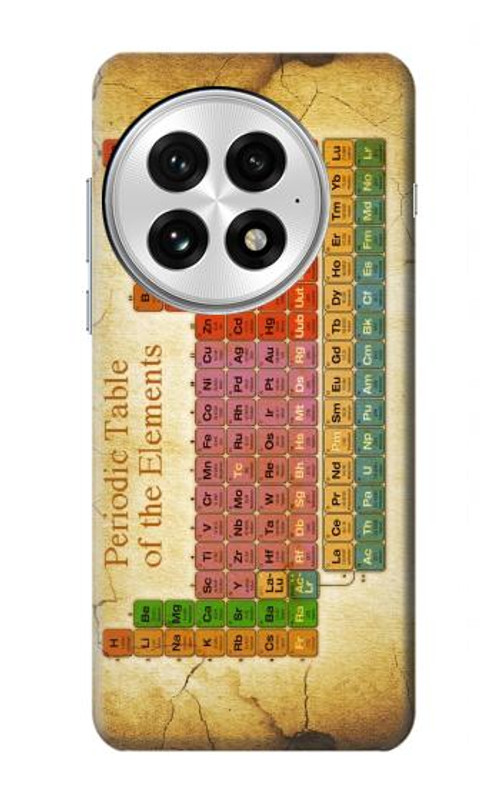 W2934 Vintage Periodic Table of Elements Case Cover Custodia e Flip Case per OnePlus 13