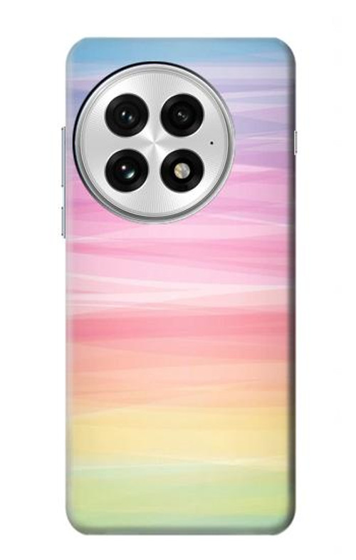 W3507 Colorful Rainbow Pastel Case Cover Custodia e Flip Case per OnePlus 13