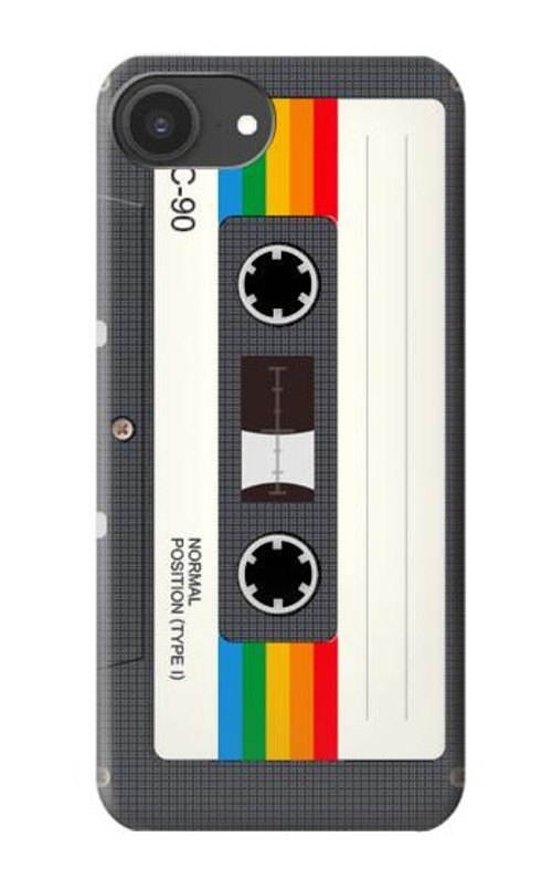 W4023 Vintage Rainbow Compact Cassette Case Cover Custodia e Flip Case per iPhone 16e