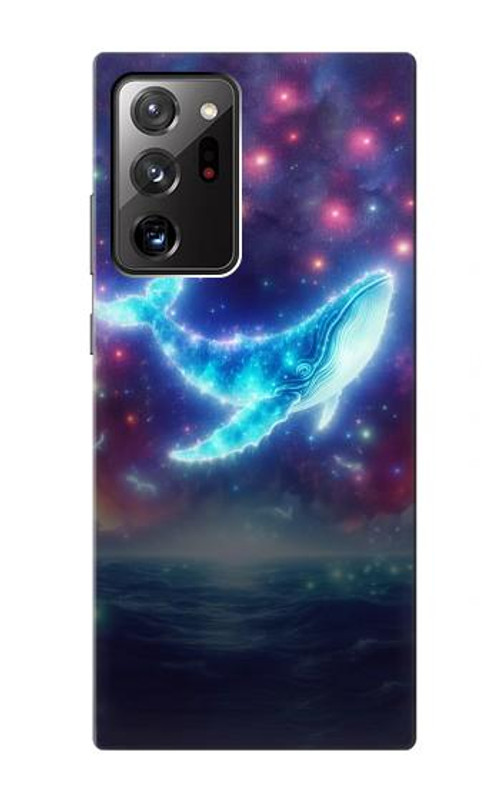 W3982 Dream Whale Colorful Nebula Case Cover Custodia e Flip Case per Samsung Galaxy Note 20 Ultra, Ultra 5G