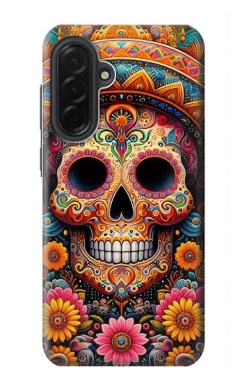 W3999 Mexican Skull Painting Case Cover Custodia e Flip Case per Samsung Galaxy A36