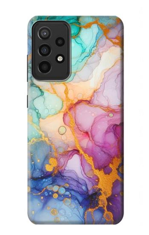 W4001 Multicolored Abstract Lilac Emerald Case Cover Custodia e Flip Case per Samsung Galaxy A52s 5G