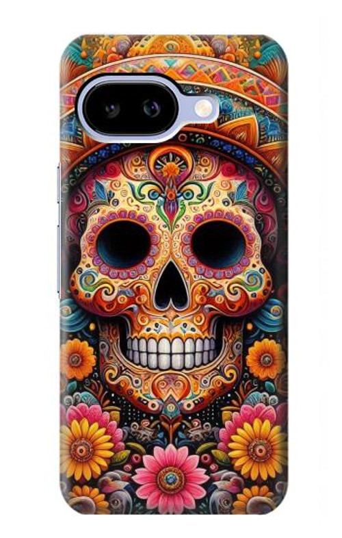 W3999 Mexican Skull Painting Case Cover Custodia e Flip Case per Google Pixel 9a