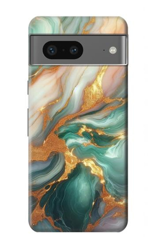 W3993 Green Marble Gold Veins Case Cover Custodia e Flip Case per Google Pixel 7