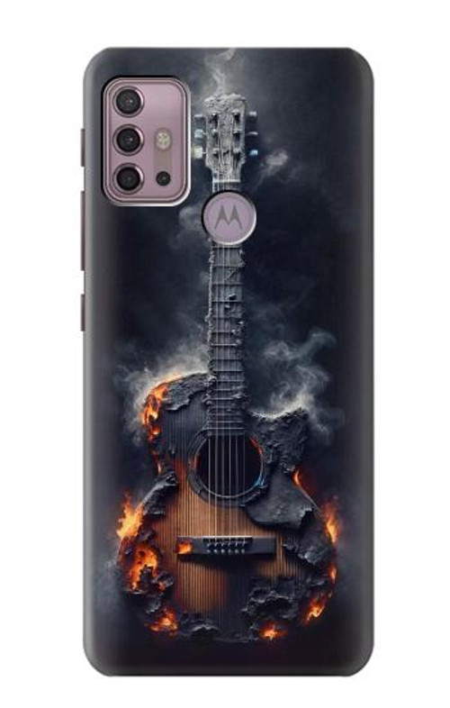 W3972 Burned Acoustic Guitar Graphic Case Cover Custodia e Flip Case per Motorola Moto G30, G20, G10 W3972 Burned Acoustic Guitar Graphic Case Cover Custodia e Flip Case per Motorola Moto G30, G20, G10