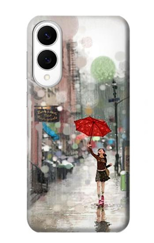 W0108 Girl in The Rain Case Cover Custodia e Flip Case per Samsung Galaxy S25 Edge