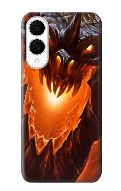 W0414 Fire Dragon Case Cover Custodia e Flip Case per Samsung Galaxy S25 Edge