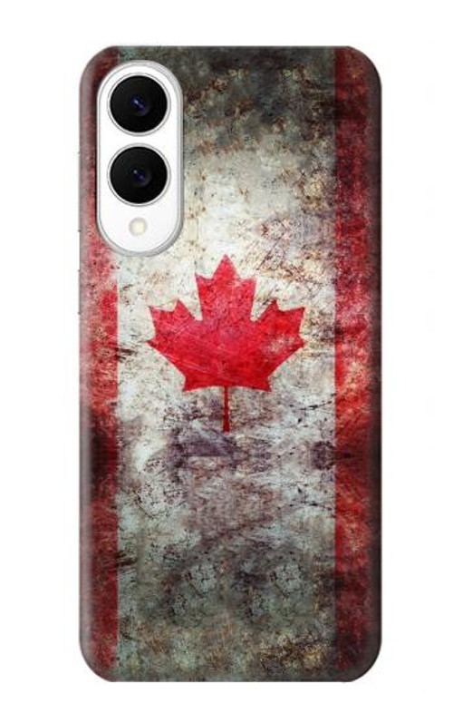W2490 Canada Maple Leaf Flag Texture Case Cover Custodia e Flip Case per Samsung Galaxy S25 Edge