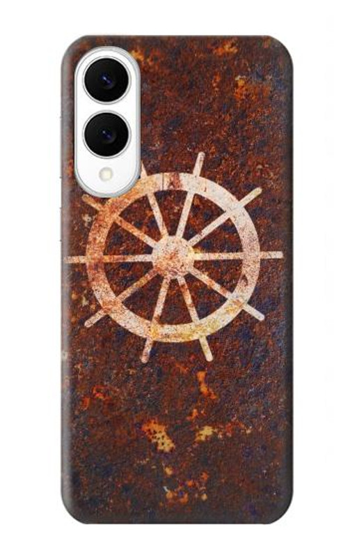 W2766 Ship Wheel Rusty Texture Case Cover Custodia e Flip Case per Samsung Galaxy S25 Edge