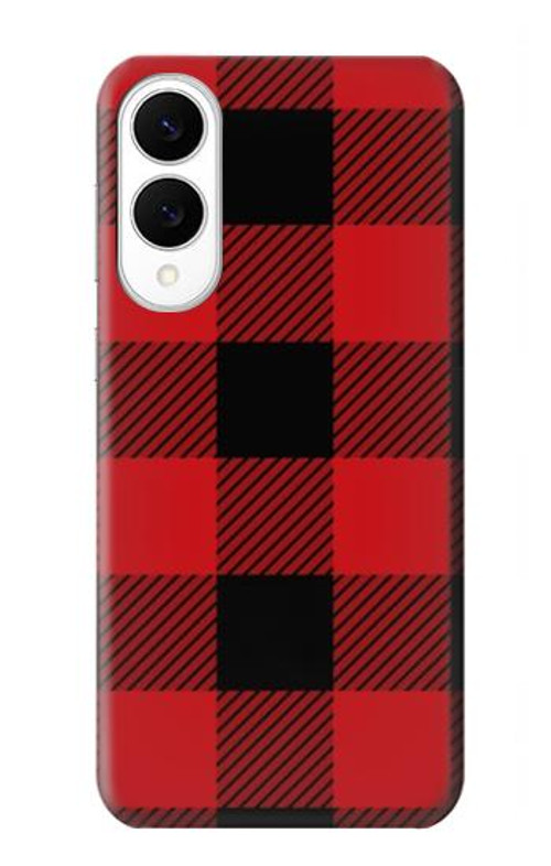 W2931 Red Buffalo Check Pattern Case Cover Custodia e Flip Case per Samsung Galaxy S25 Edge