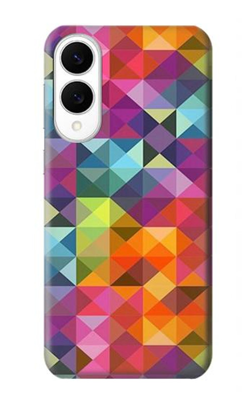 W3477 Abstract Diamond Pattern Case Cover Custodia e Flip Case per Samsung Galaxy S25 Edge