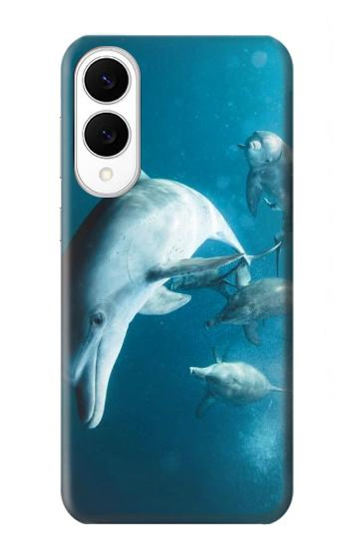 W3878 Dolphin Case Cover Custodia e Flip Case per Samsung Galaxy S25 Edge