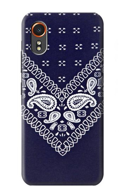 W3357 Navy Blue Bandana Pattern Case Cover Custodia e Flip Case per Samsung Galaxy XCover7