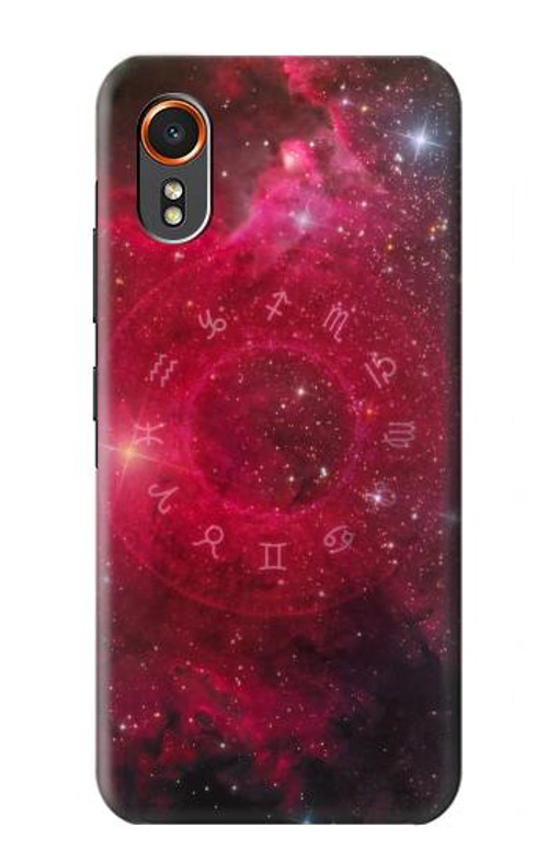 W3368 Zodiac Red Galaxy Case Cover Custodia e Flip Case per Samsung Galaxy XCover7