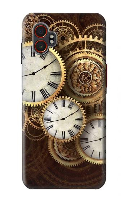 W3172 Gold Clock Live Case Cover Custodia e Flip Case per Samsung Galaxy XCover7 Pro