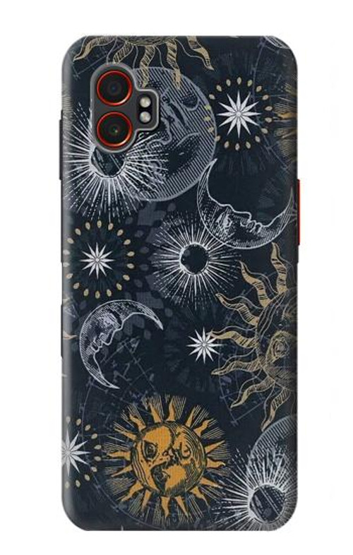 W3702 Moon and Sun Case Cover Custodia e Flip Case per Samsung Galaxy XCover7 Pro