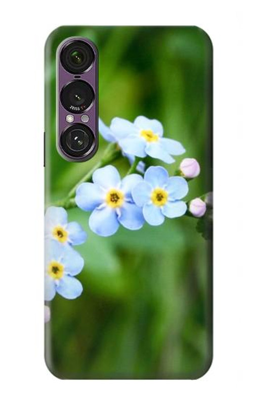 W1818 Forget Me Not Case Cover Custodia e Flip Case per Sony Xperia 1 VII