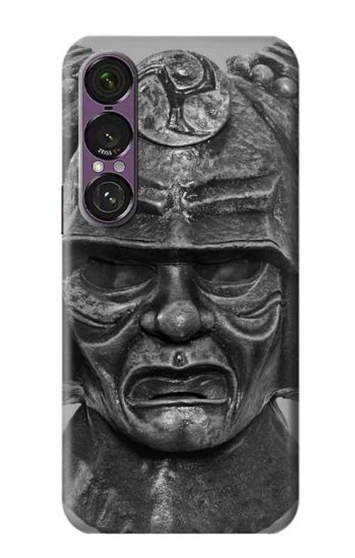 W1827 Japan Samurai Helmet Case Cover Custodia e Flip Case per Sony Xperia 1 VII