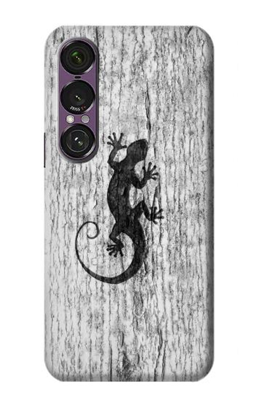 W2446 Gecko Wood Graphic Printed Case Cover Custodia e Flip Case per Sony Xperia 1 VII
