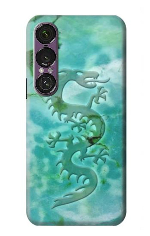 W2653 Dragon Green Turquoise Stone Graphic Case Cover Custodia e Flip Case per Sony Xperia 1 VII