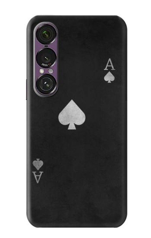 W3152 Black Ace of Spade Case Cover Custodia e Flip Case per Sony Xperia 1 VII
