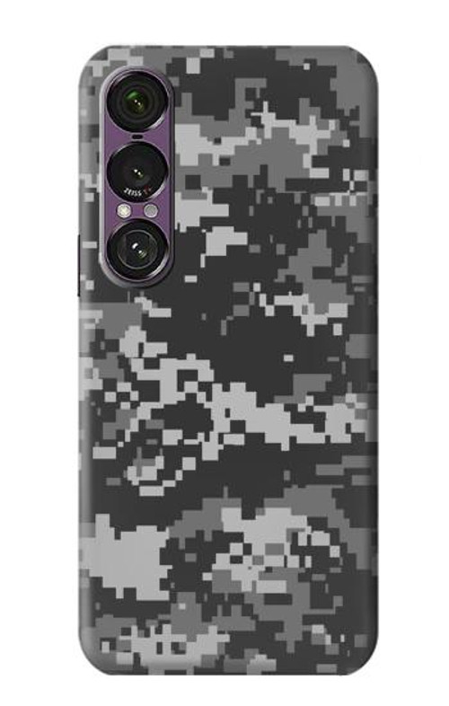 W3293 Urban Black Camo Camouflage Case Cover Custodia e Flip Case per Sony Xperia 1 VII