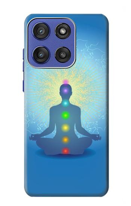 W2295 Bhuddha Aura Chakra Balancing Healing Case Cover Custodia e Flip Case per Motorola Moto G Stylus 5G (2025), Edge 60 Stylus