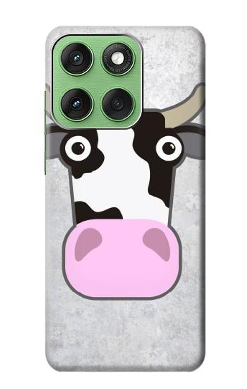 W3257 Cow Cartoon Case Cover Custodia e Flip Case per Motorola Edge 60