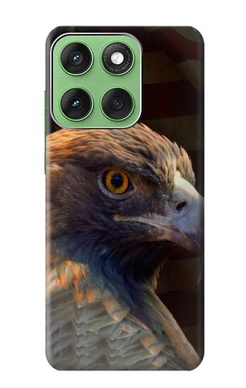 W3376 Eagle American Flag Case Cover Custodia e Flip Case per Motorola Edge 60