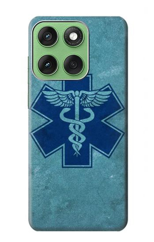 W3824 Caduceus Medical Symbol Case Cover Custodia e Flip Case per Motorola Edge 60
