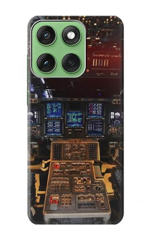W3836 Airplane Cockpit Case Cover Custodia e Flip Case per Motorola Edge 60
