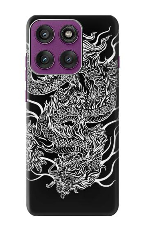 W1943 Dragon Tattoo Case Cover Custodia e Flip Case per Motorola Edge 60 Pro