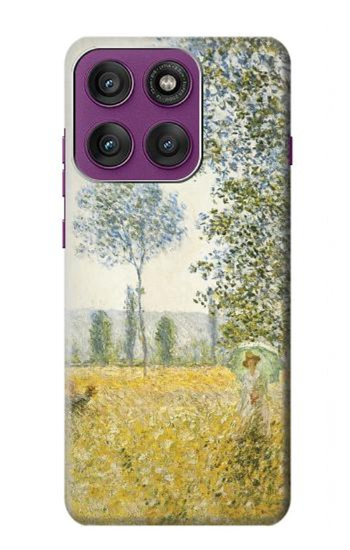 W2682 Claude Monet Fields In Spring Case Cover Custodia e Flip Case per Motorola Edge 60 Pro