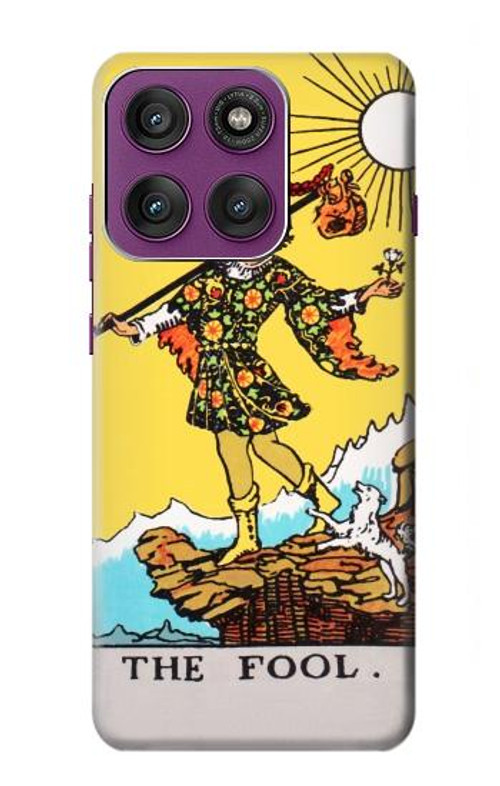 W2810 Tarot Card The Fool Case Cover Custodia e Flip Case per Motorola Edge 60 Pro