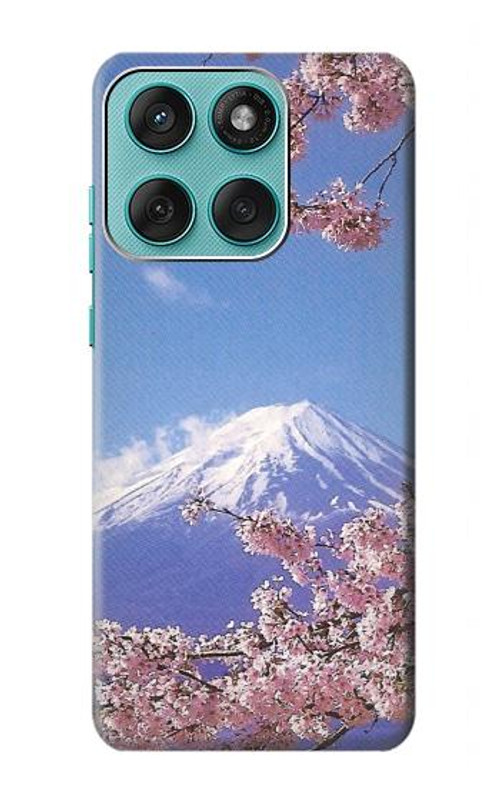 W1060 Mount Fuji Sakura Cherry Blossom Case Cover Custodia e Flip Case per Motorola Edge 60 Fusion