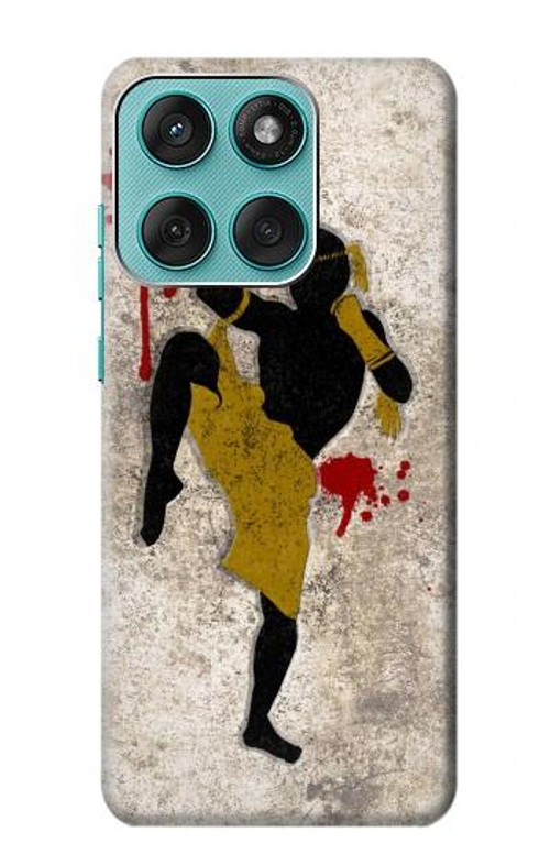 W2635 Muay Thai Kickboxing Fight Blood Case Cover Custodia e Flip Case per Motorola Edge 60 Fusion