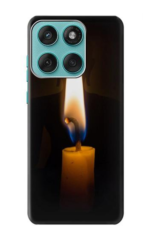 W3530 Buddha Candle Burning Case Cover Custodia e Flip Case per Motorola Edge 60 Fusion