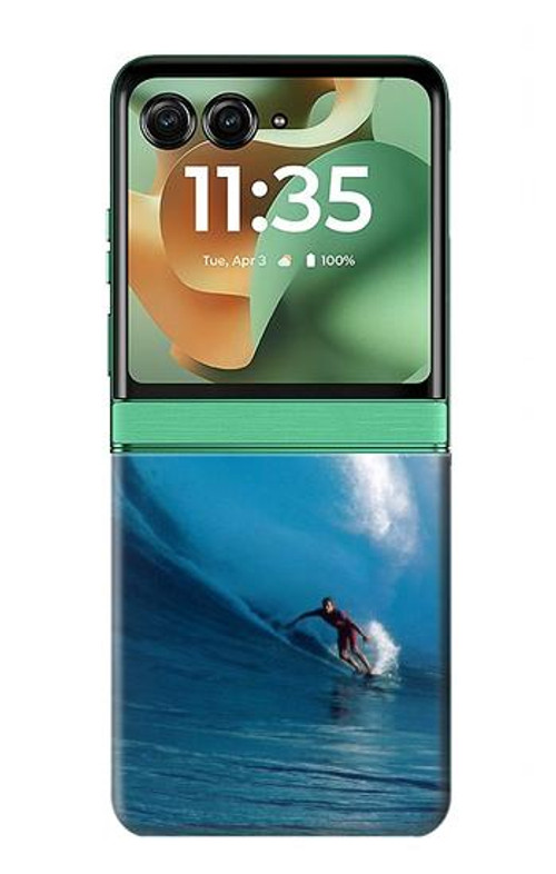 W0438 Hawaii Surf Case Cover Custodia e Flip Case per Motorola Razr 60, Razr 2025