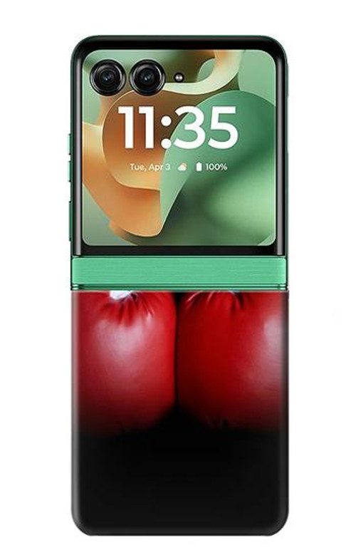 W2261 Businessman Black Suit With Boxing Gloves Case Cover Custodia e Flip Case per Motorola Razr 60, Razr 2025