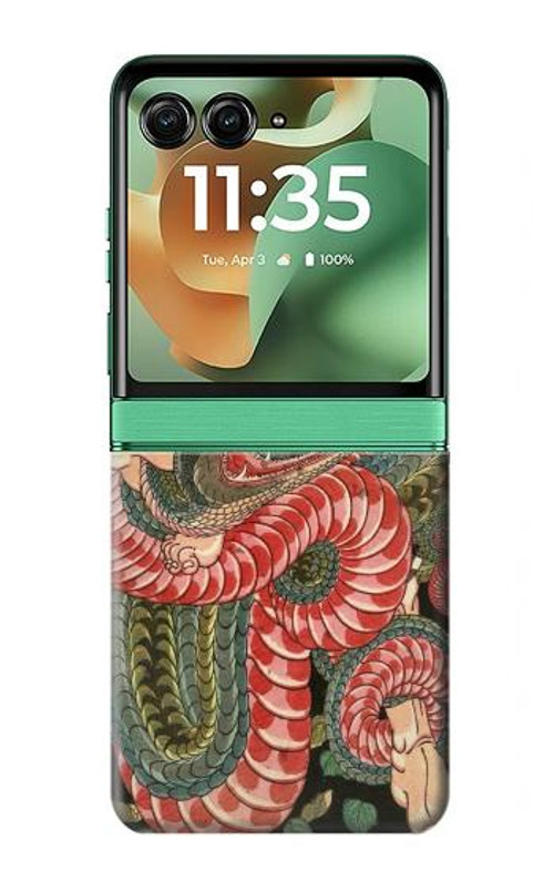 W2469 108 Heroes of Suikoden Saginoike Heikuro Case Cover Custodia e Flip Case per Motorola Razr 60, Razr 2025