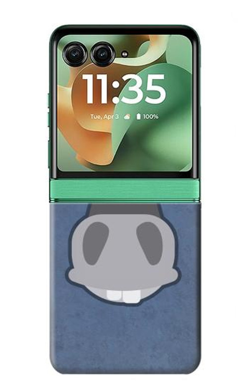 W3271 Donkey Cartoon Case Cover Custodia e Flip Case per Motorola Razr 60, Razr 2025