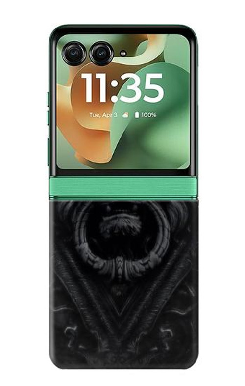 W3619 Dark Gothic Lion Case Cover Custodia e Flip Case per Motorola Razr 60, Razr 2025